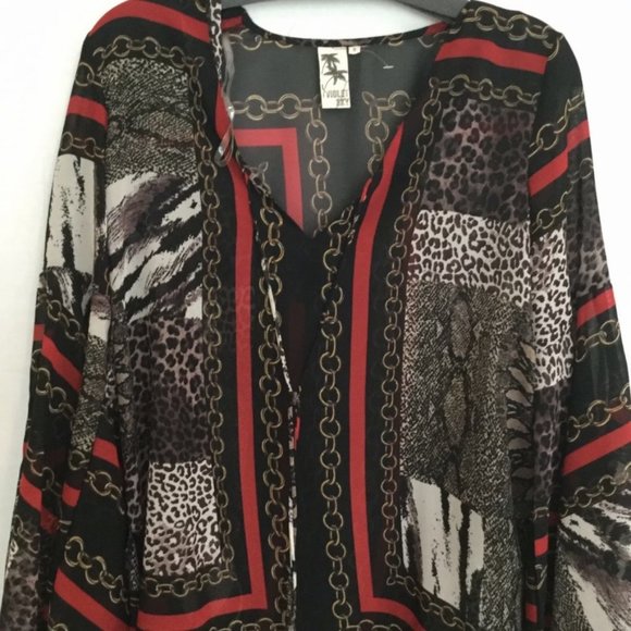 Violet Sky Tunic or Swim Suit Sheer CoverUp SZ Small NWT - Picture 8 of 9